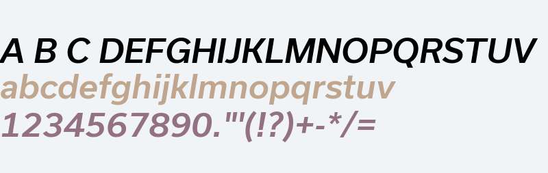 Usual Medium Italic
