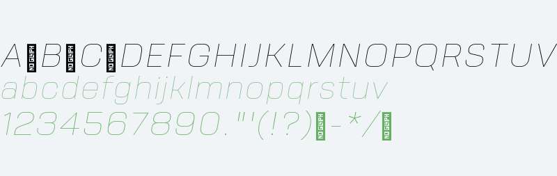 Vitro UltraLight Italic