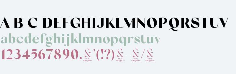 Silk Sans Display TRIAL Black