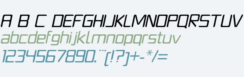 PlatformOne W00 Regular Italic