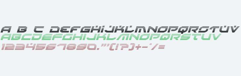 Battlefield Gradient Italic