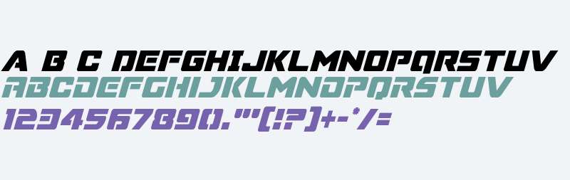 Super Commando Condensed Italic