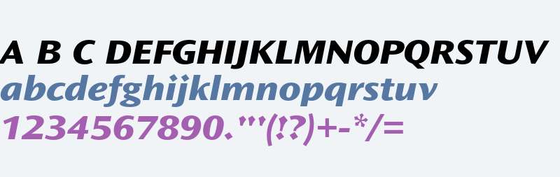 Ocean Sans Std ExtraBold Extended Italic