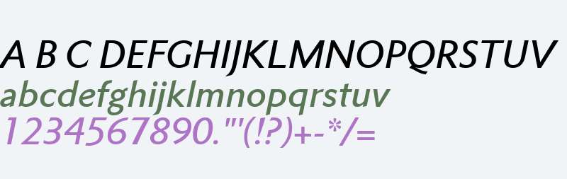 Metro Nova W04 Medium Italic