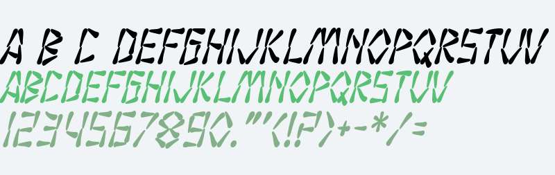 SF Wasabi Condensed Bold Italic V2 V2