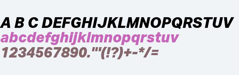 Aktiv Grotesk W04 XBold Italic