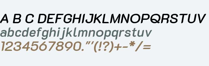 Texpi Sans SemiBold Italic