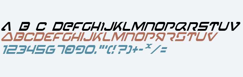4114 Blaster Condensed Italic