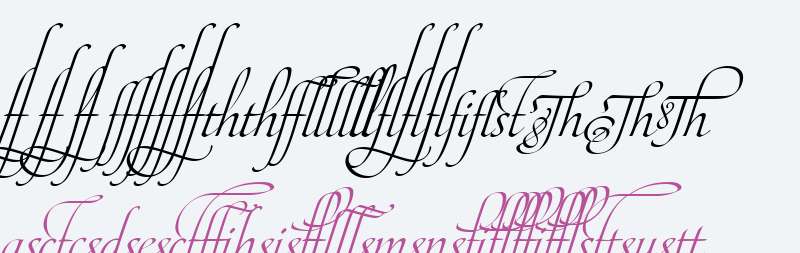 Maestro W00 Ligatures