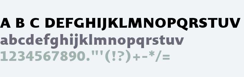 Organon Sans W03 Black