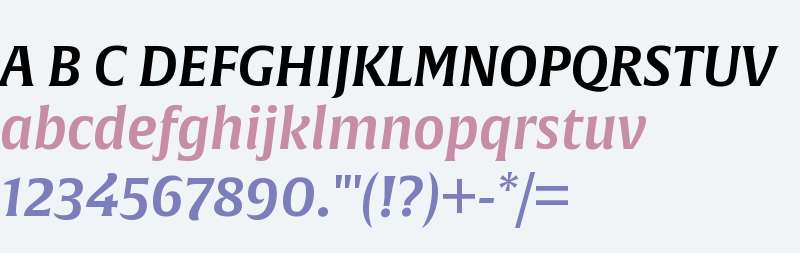 Alverata W01 Semibold Italic