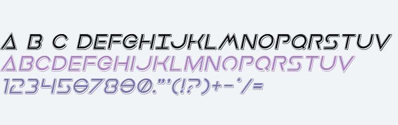 Earth Orbiter Punch Italic