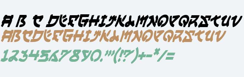 Yama Moto Condensed Italic