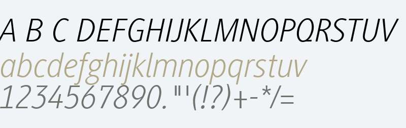 Generis Sans W01 Light Italic