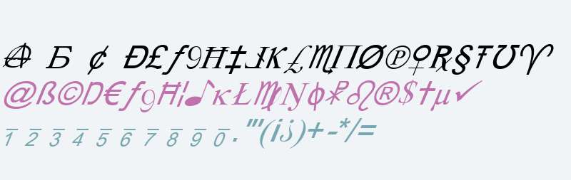 X-Cryption Italic