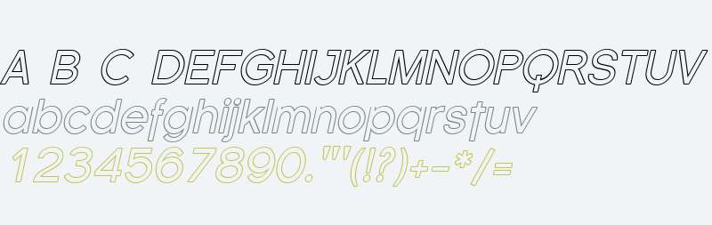 SF Florencesans Outline Italic