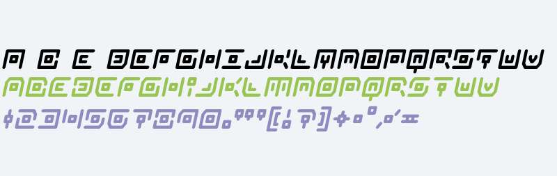 Neon Circuit Bold Italic