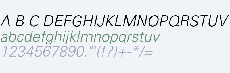 USALight Italic