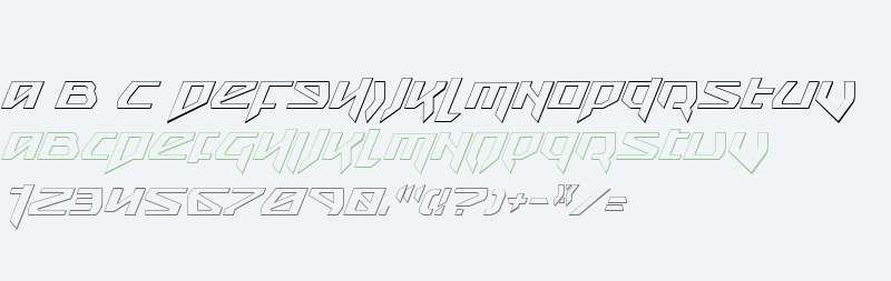 Snubfighter 3D Italic