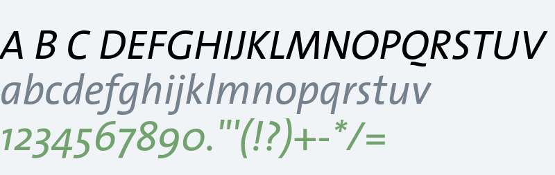TheSans Italic