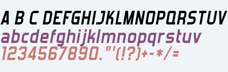 Forgotten Futurist Bold Italic V1 V2