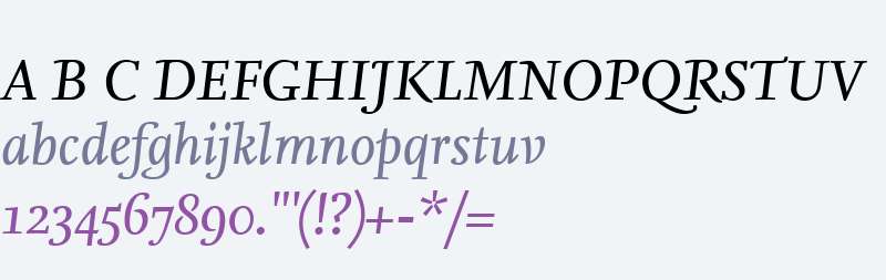 NexusSerifWeb W03 Italic