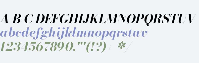 Bodoni* 36 Bold Italic