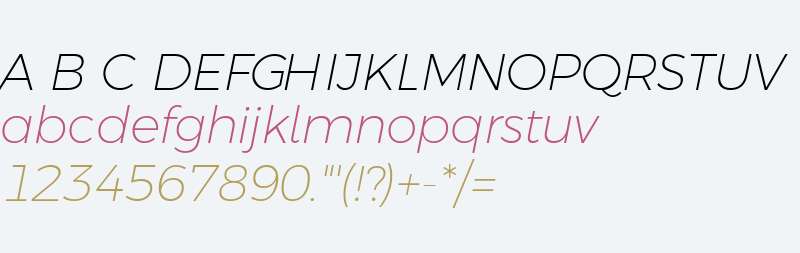Argentum Novus ExtraLight Italic