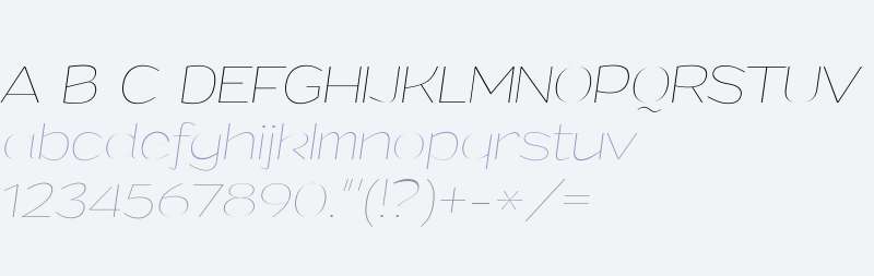 Grandi W03 Thin Italic