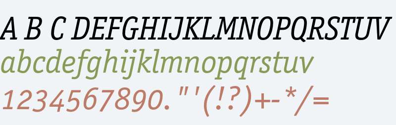 Officina Serif ITC Book Italic OS