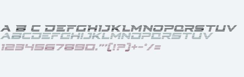 Cyberdyne Gradient Italic