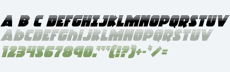 Racket Squad Halftone Italic