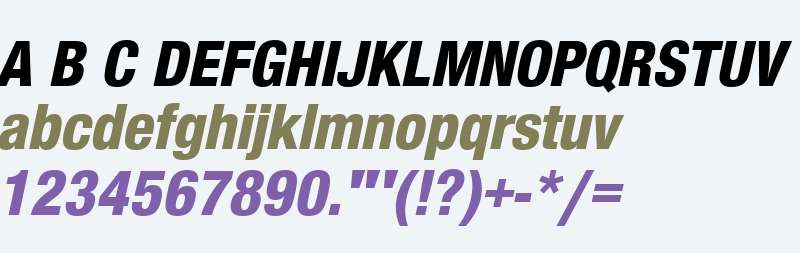 NimbusSanNovConHea W00 Italic