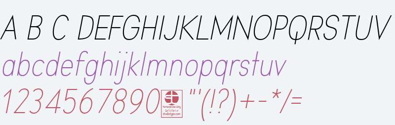 Aprikas Light Italic Demo