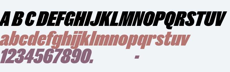Caslon Doric Cond Black Italic