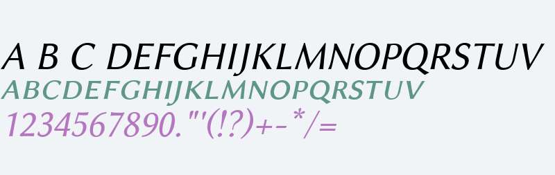 Linux Biolinum Capitals Italic