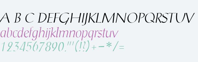 Scriptuale W04 Light Italic