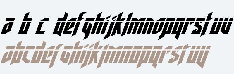 Deathshead Laser Italic