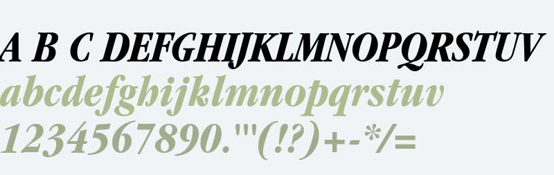 ITC Garamond LT Bold Condensed Italic