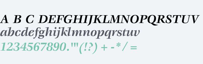 ITC Veljovic Bold Italic