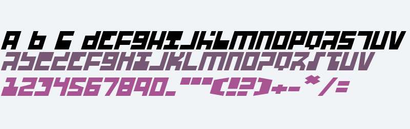UFO Hunter Expanded Italic