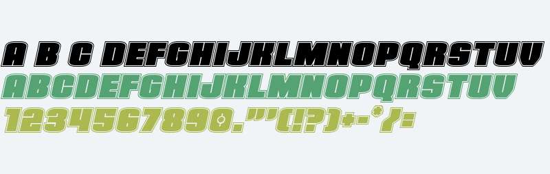 Elephant Gun Academy Italic