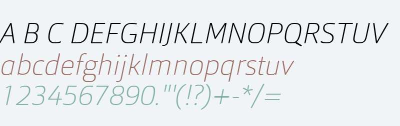 Orgon W03 Thin Italic