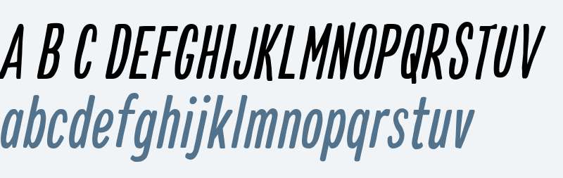 Colby Compressed Regular Italic