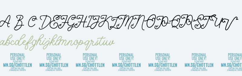 Chottlen Script PERSONAL USE