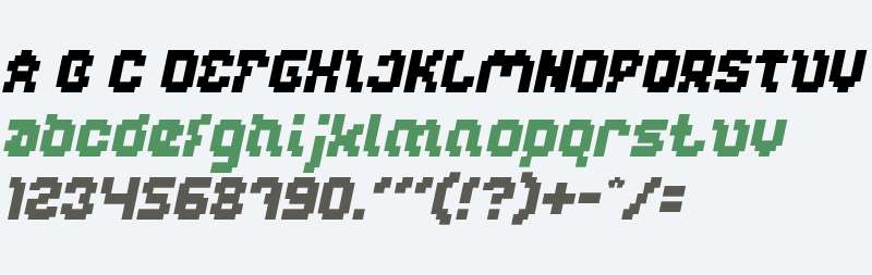 GLITCH Italic