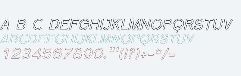 SF Florencesans SC Outline Italic