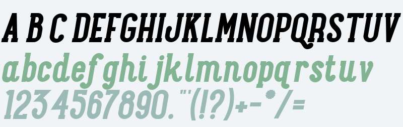 Maxwell Slab W01 Bold Italic