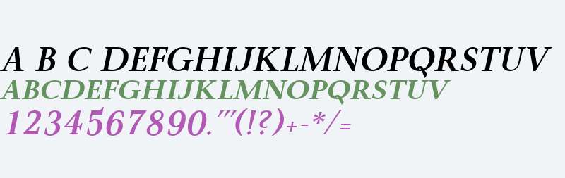 P22 Mai W01SC Bold Italic SC