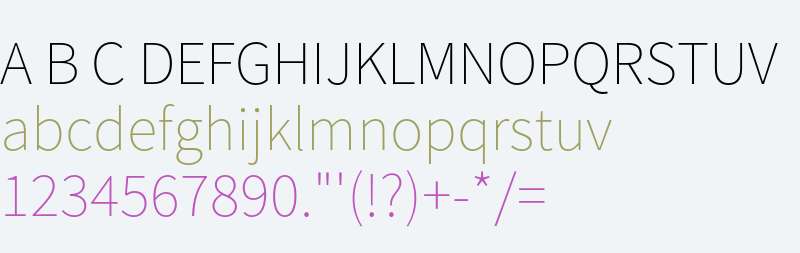 Source Sans Pro ExtraLight